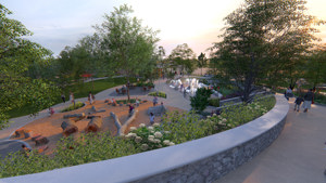 Curved Walk Overlook Render